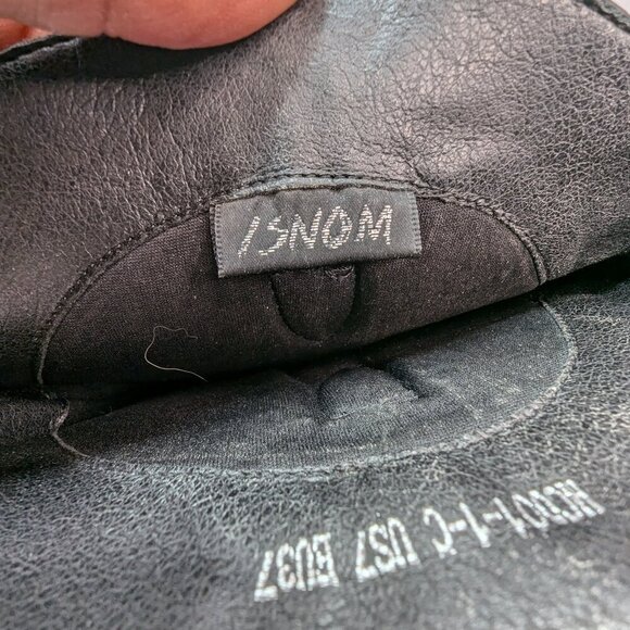 ISNOM Cowgirl Embroidered, Pointed Toe, Chunky Heel Boots Size 7 - Picture 14 of 14